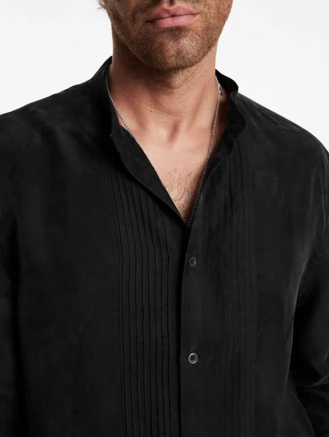 Men John Varvatos Shirts Hanover Shirt Black