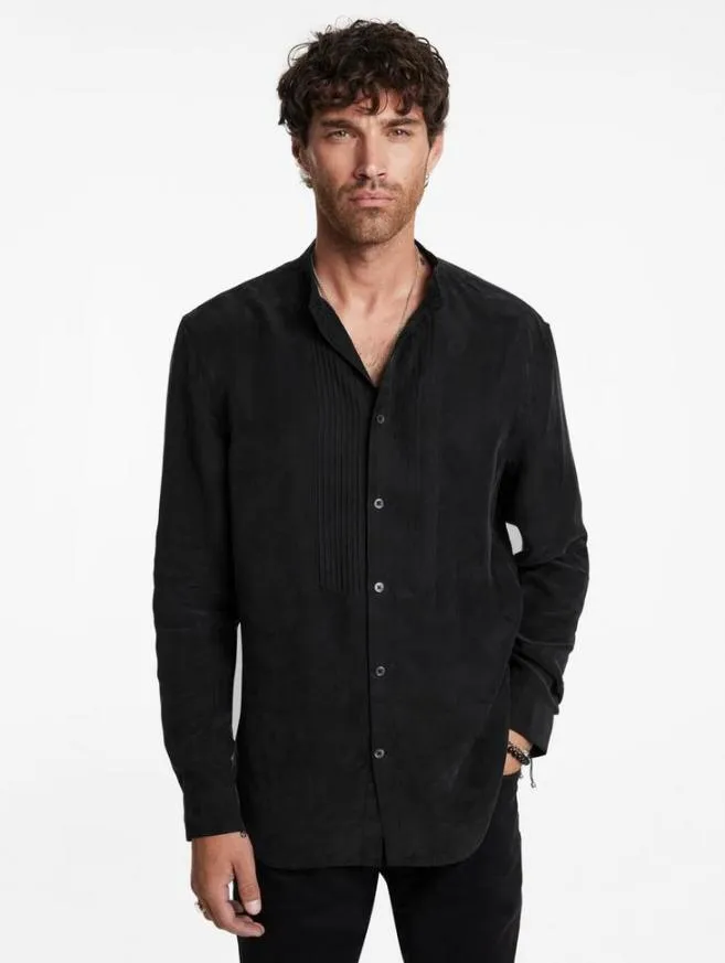 Men John Varvatos Shirts Hanover Shirt Black