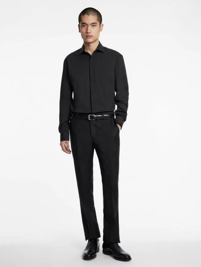 Men John Varvatos Shirts Hendrix Dress Shirt Black