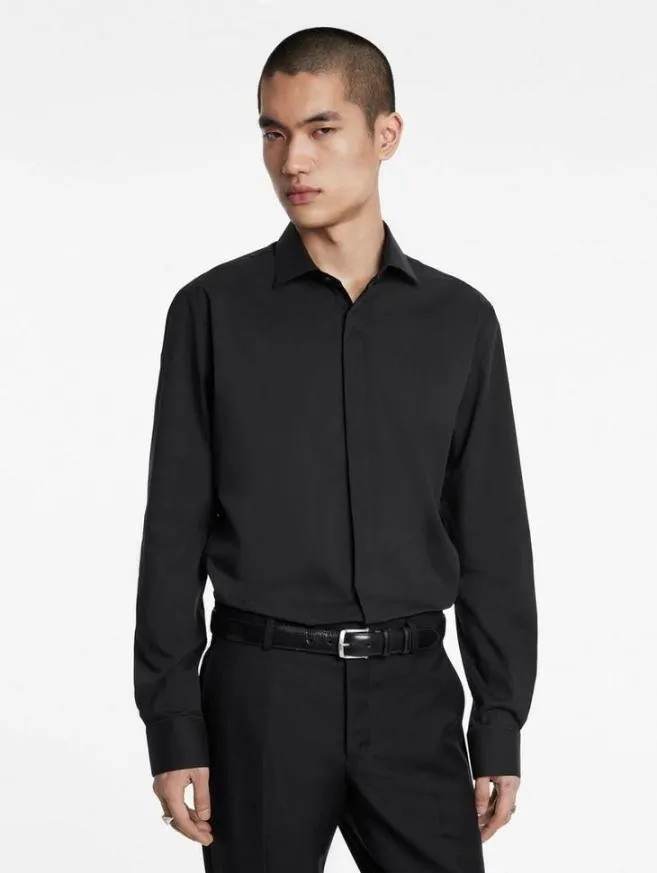 Men John Varvatos Shirts Hendrix Dress Shirt Black