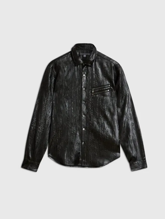 Men John Varvatos Shirts Lodi Shirt Black