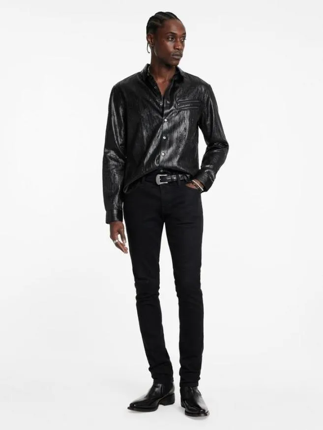Men John Varvatos Shirts Lodi Shirt Black