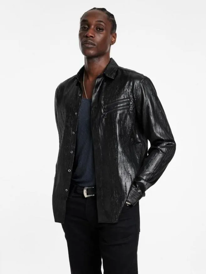 Men John Varvatos Shirts Lodi Shirt Black