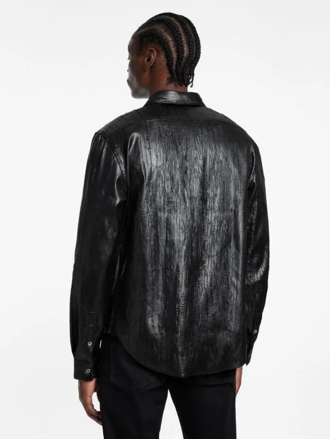 Men John Varvatos Shirts Lodi Shirt Black