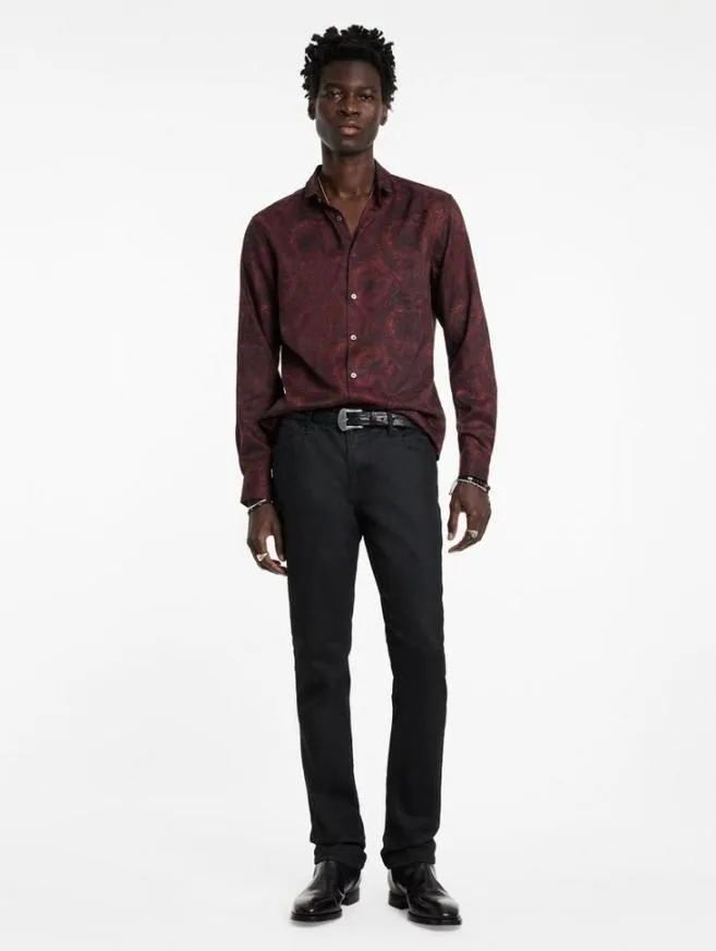 Men John Varvatos Shirts Orchard Shirt Berry