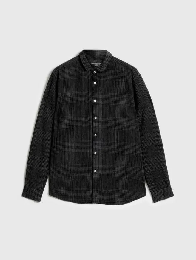 Men John Varvatos Shirts Orchard Shirt Charcoal Grey