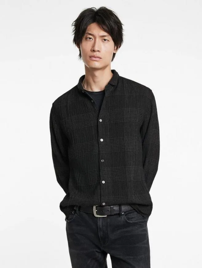 Men John Varvatos Shirts Orchard Shirt Charcoal Grey
