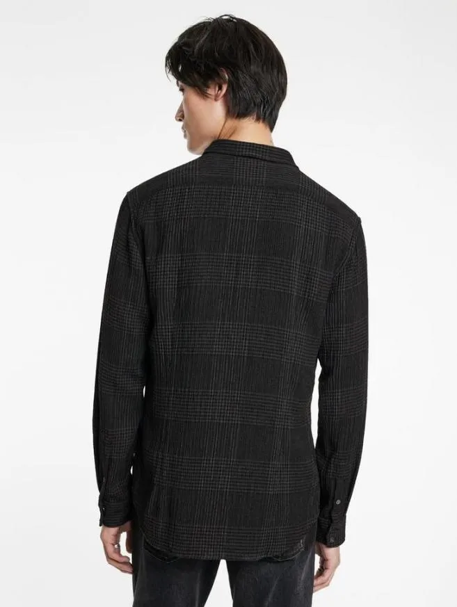 Men John Varvatos Shirts Orchard Shirt Charcoal Grey
