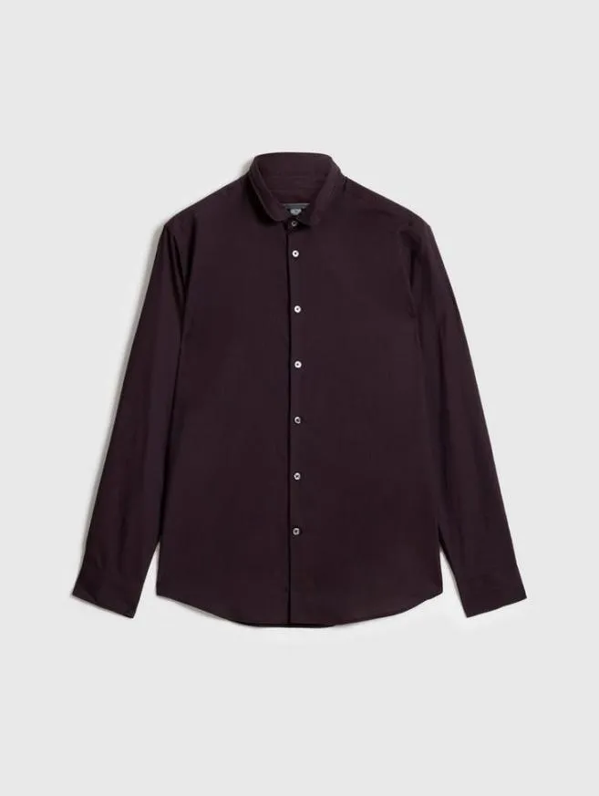 Men John Varvatos Shirts Orchard Shirt Dark Plum