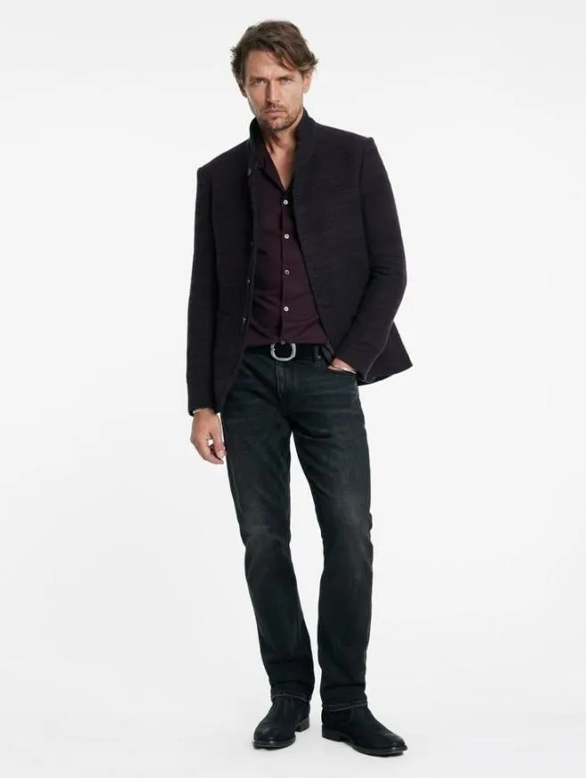 Men John Varvatos Shirts Orchard Shirt Dark Plum