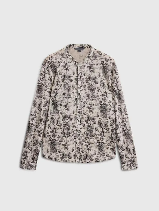 Men John Varvatos Shirts Padria Shirt Grey Stone