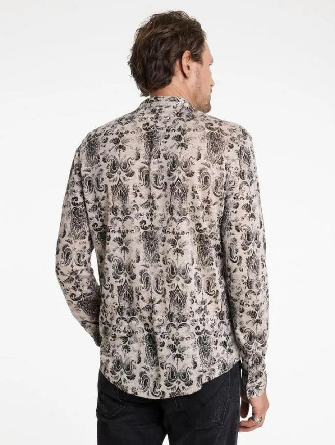 Men John Varvatos Shirts Padria Shirt Grey Stone