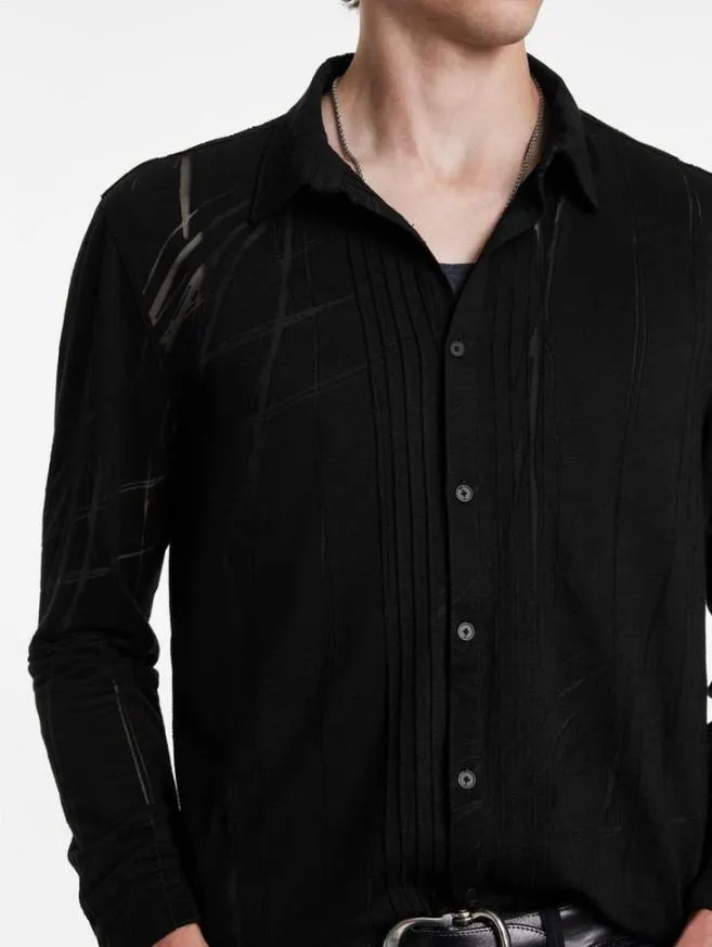 Men John Varvatos Shirts Phoenix Shirt Black
