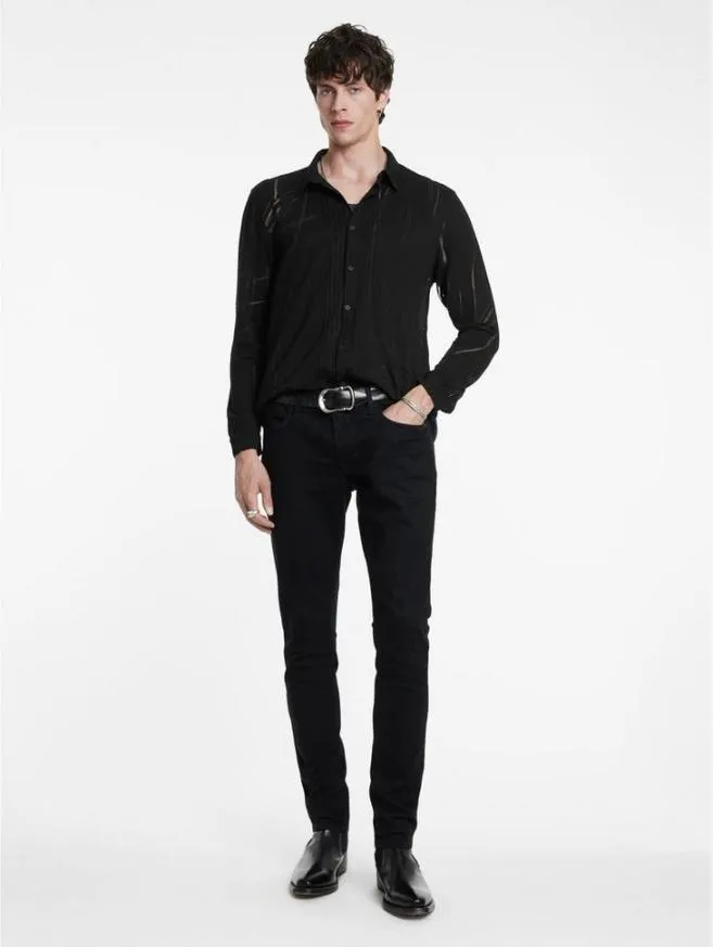 Men John Varvatos Shirts Phoenix Shirt Black