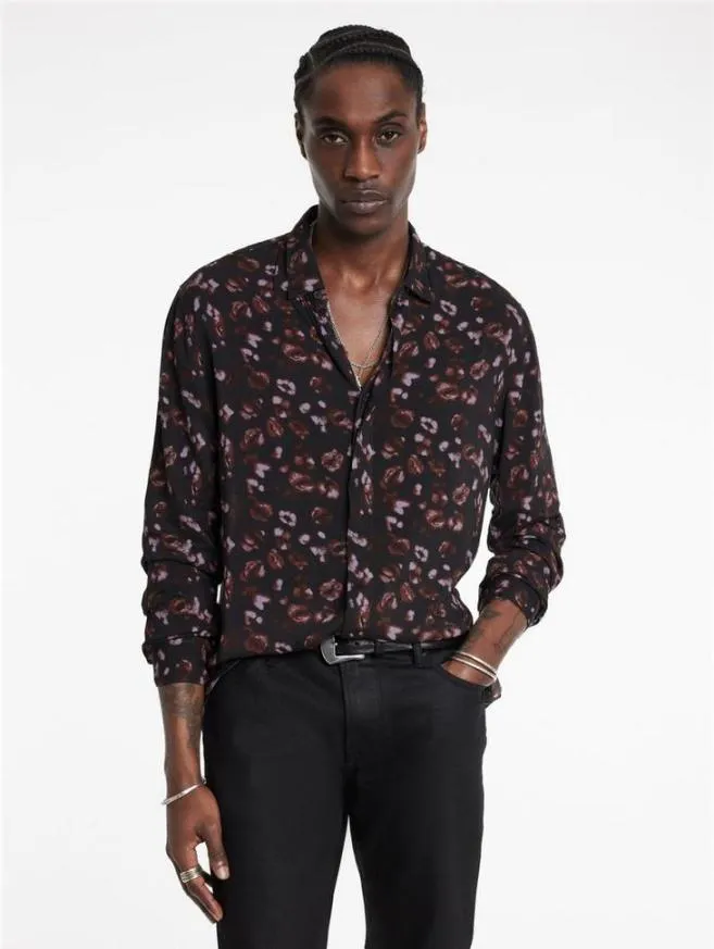 Men John Varvatos Shirts Rodney Shirt Carbon
