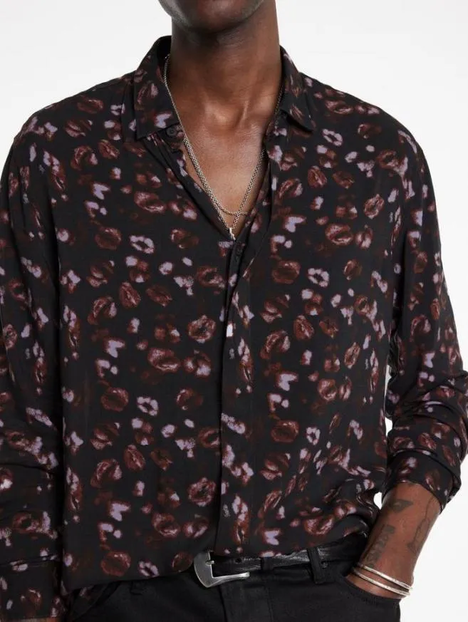 Men John Varvatos Shirts Rodney Shirt Carbon