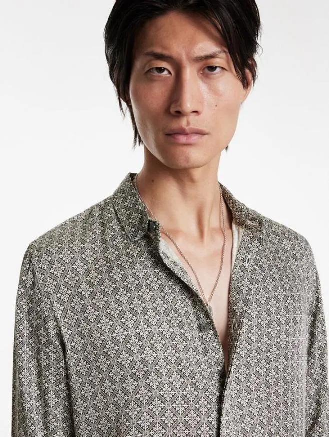 Men John Varvatos Shirts Rodney Shirt Greytan