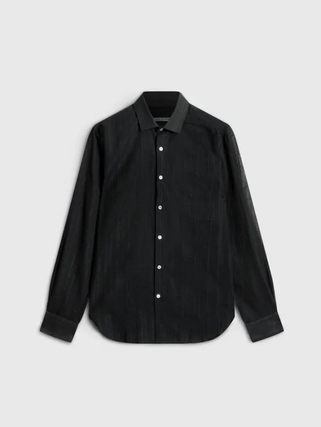 Men John Varvatos Shirts Stella Dress Shirt Black