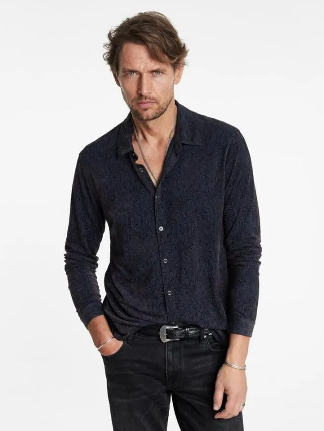 Men John Varvatos Shirts Veneto Shirt Black
