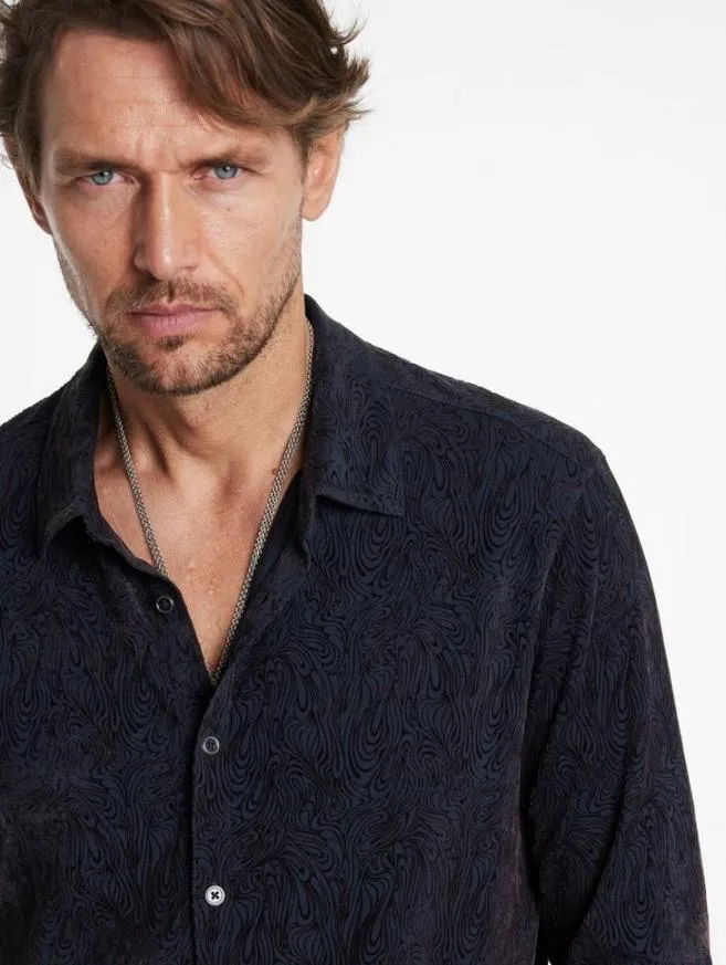 Men John Varvatos Shirts Veneto Shirt Black