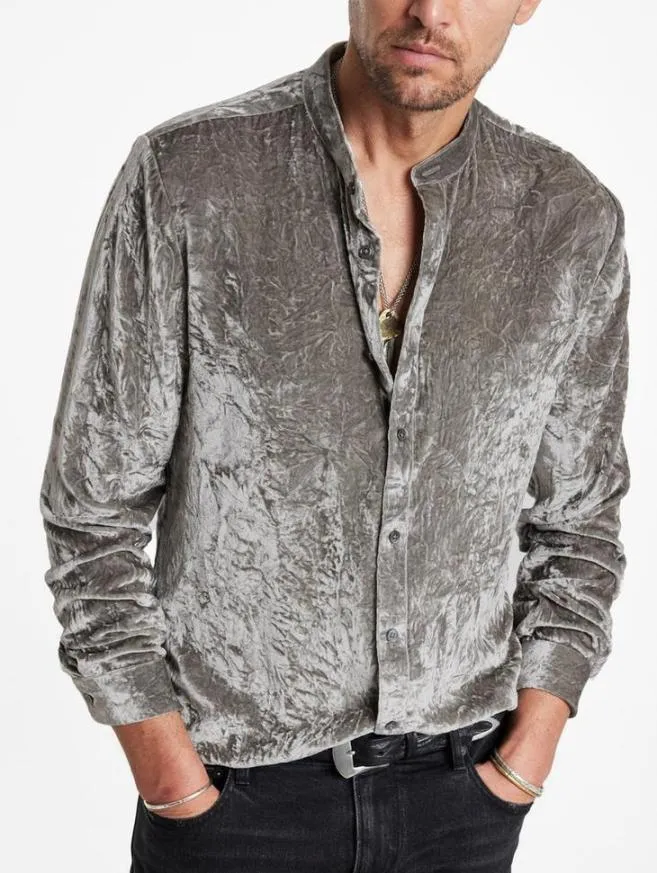 Men John Varvatos Shirts Vigo Shirt Smoked Pearl Grey