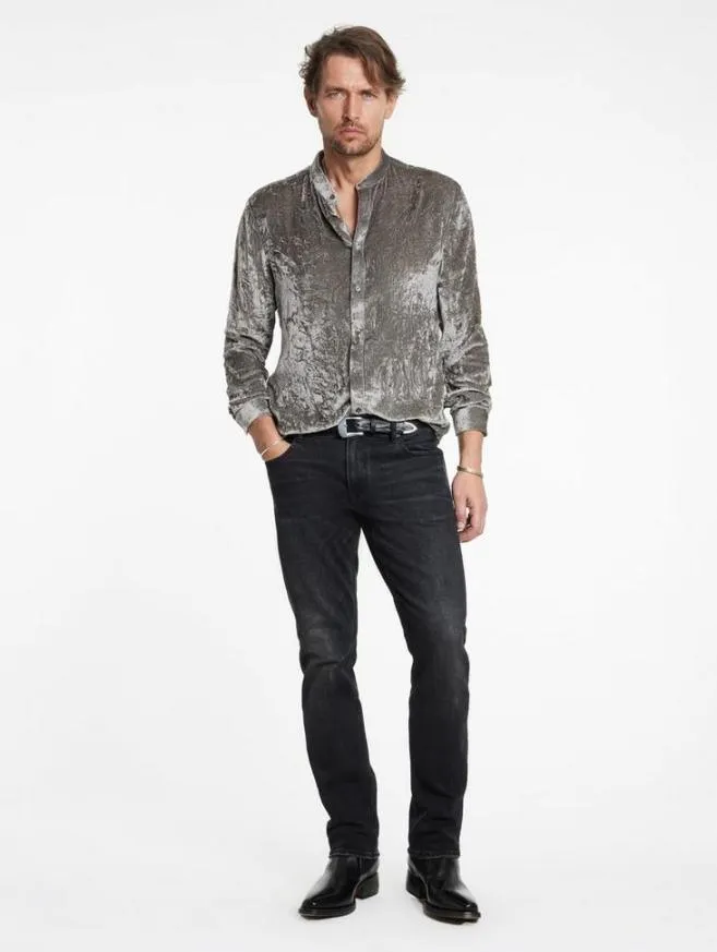 Men John Varvatos Shirts Vigo Shirt Smoked Pearl Grey