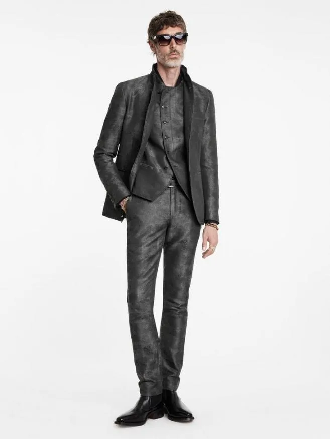 Men John Varvatos Suit Jackets Beacon Vest Eclipse Heather