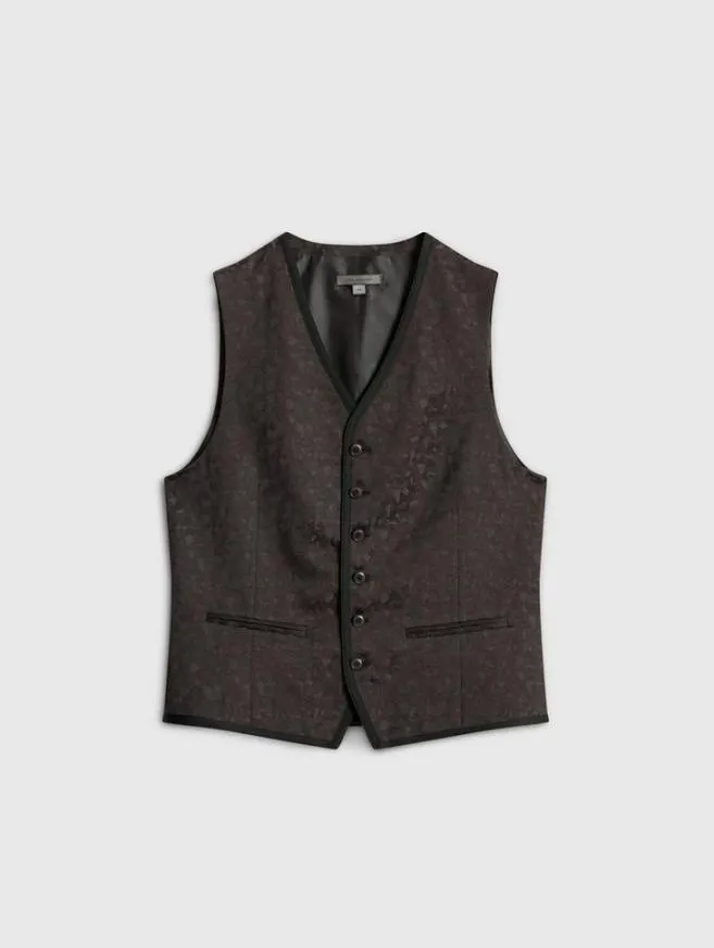 Men John Varvatos Suit Jackets Davie Vest Charcoal Grey