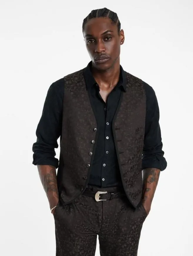 Men John Varvatos Suit Jackets Davie Vest Charcoal Grey