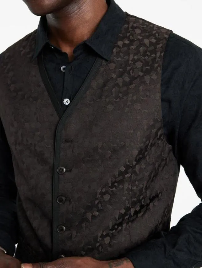 Men John Varvatos Suit Jackets Davie Vest Charcoal Grey