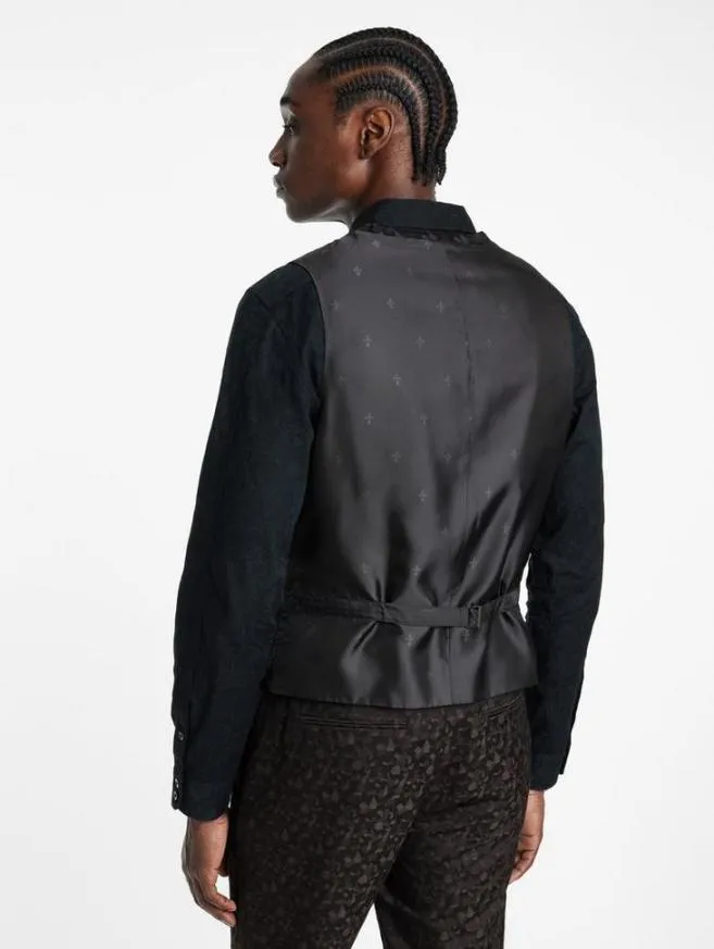 Men John Varvatos Suit Jackets Davie Vest Charcoal Grey