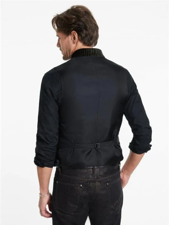 Men John Varvatos Suit Jackets Glynn Vest Black
