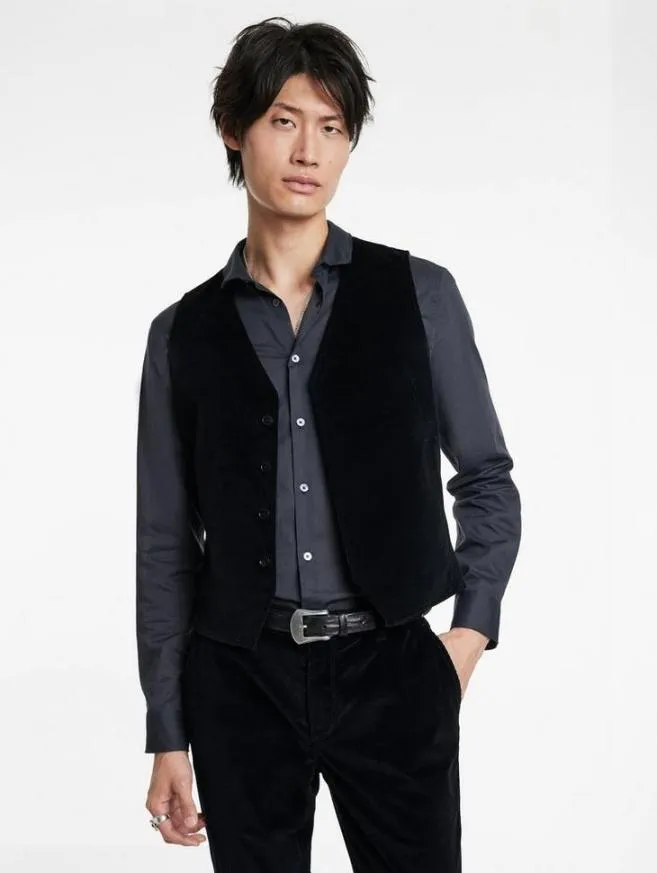 Men John Varvatos Suit Jackets Lowa Vest Black