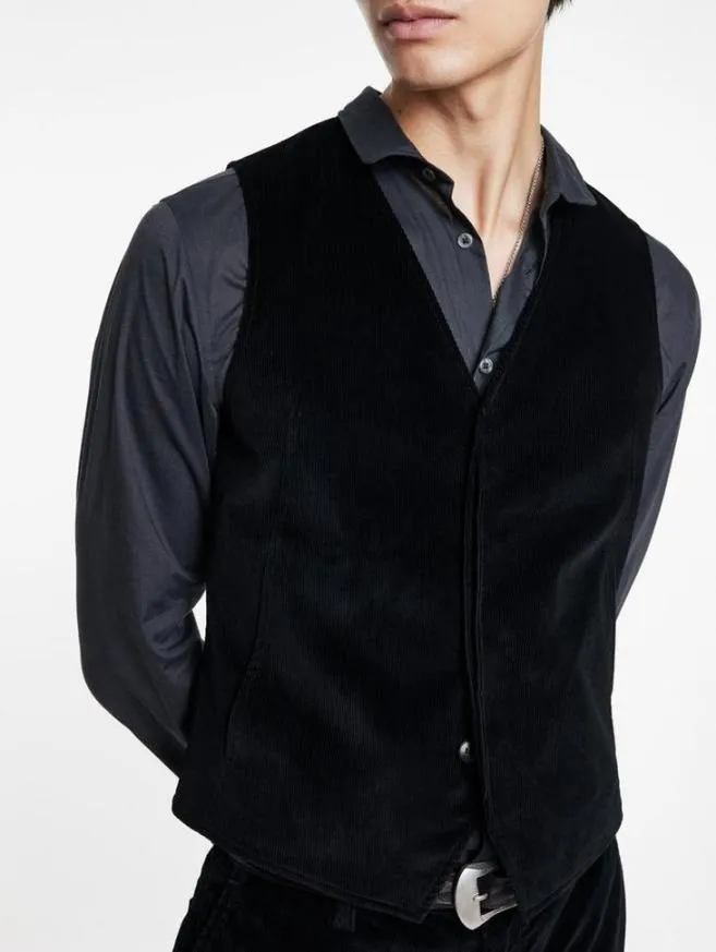 Men John Varvatos Suit Jackets Lowa Vest Black