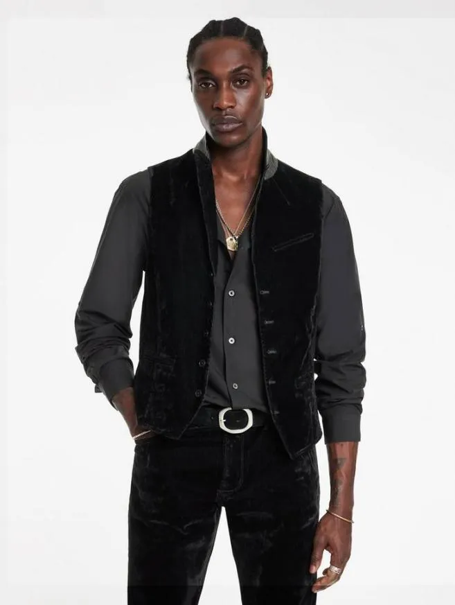 Men John Varvatos Suit Jackets Woodward Vest Black