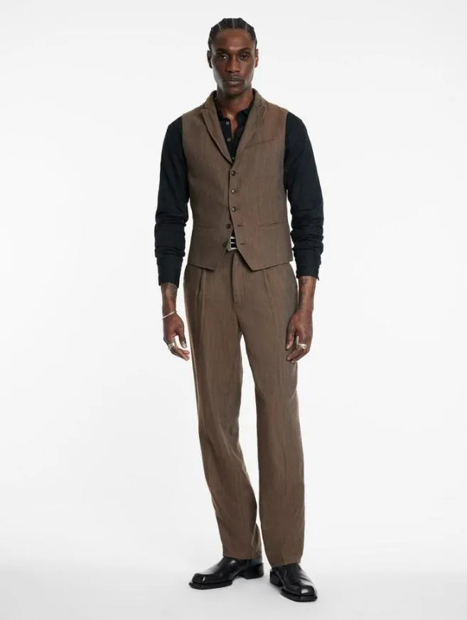 Men John Varvatos Suit Jackets Woodward Vest Chamois