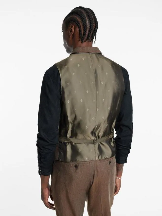 Men John Varvatos Suit Jackets Woodward Vest Chamois