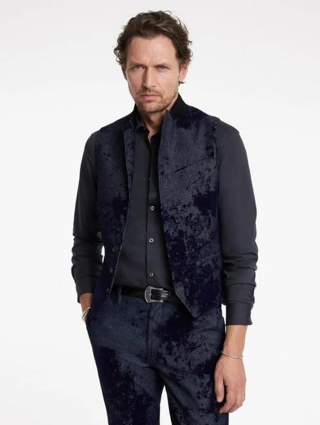 Men John Varvatos Suit Jackets Woodward Vest Ink