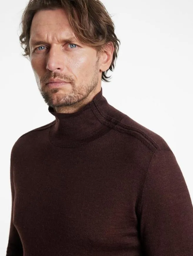 Men John Varvatos Sweaters Alonte Mock Neck Black