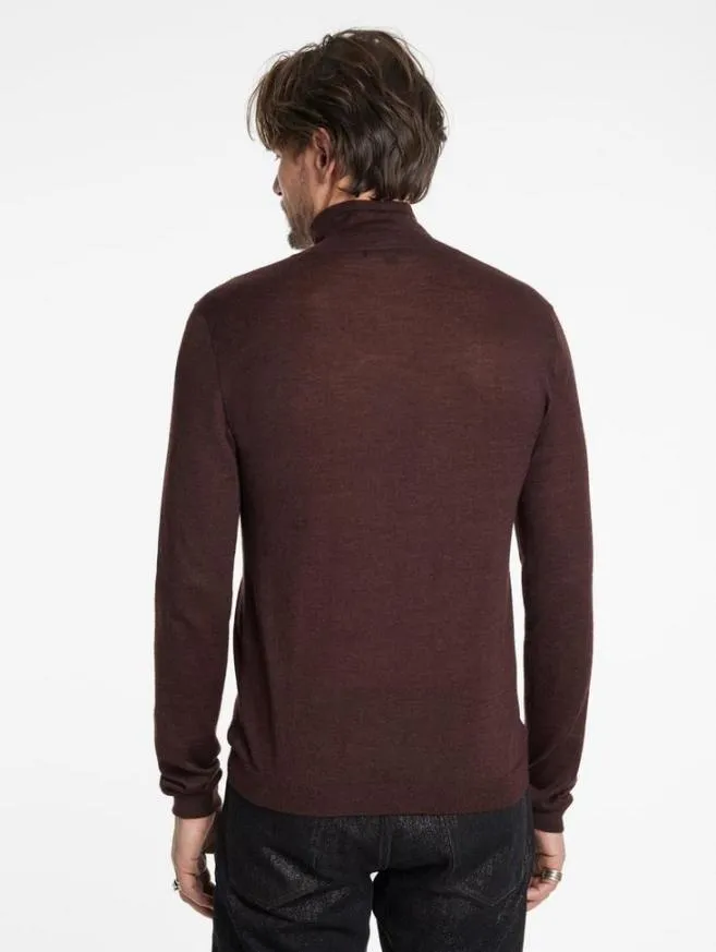 Men John Varvatos Sweaters Alonte Mock Neck Black