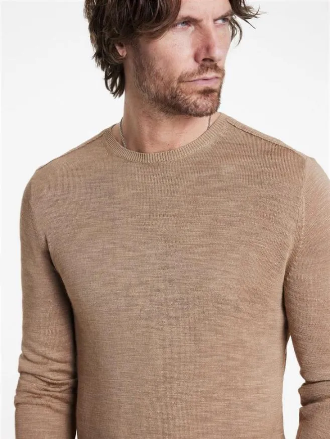 Men John Varvatos Sweaters Aveiro Crew Black