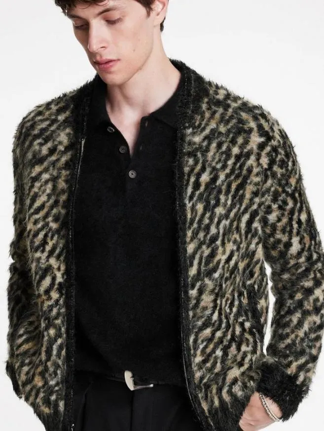 Men John Varvatos Sweaters Camino Bomber Espresso