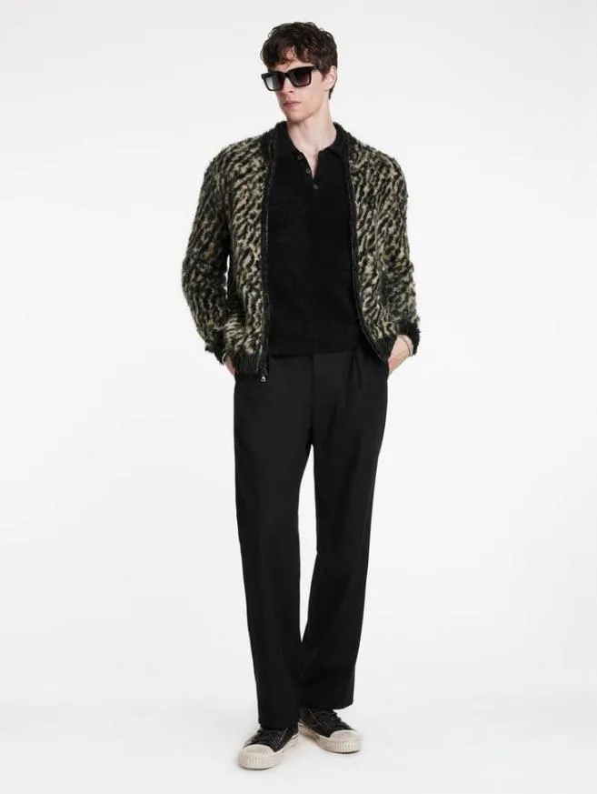 Men John Varvatos Sweaters Camino Bomber Espresso