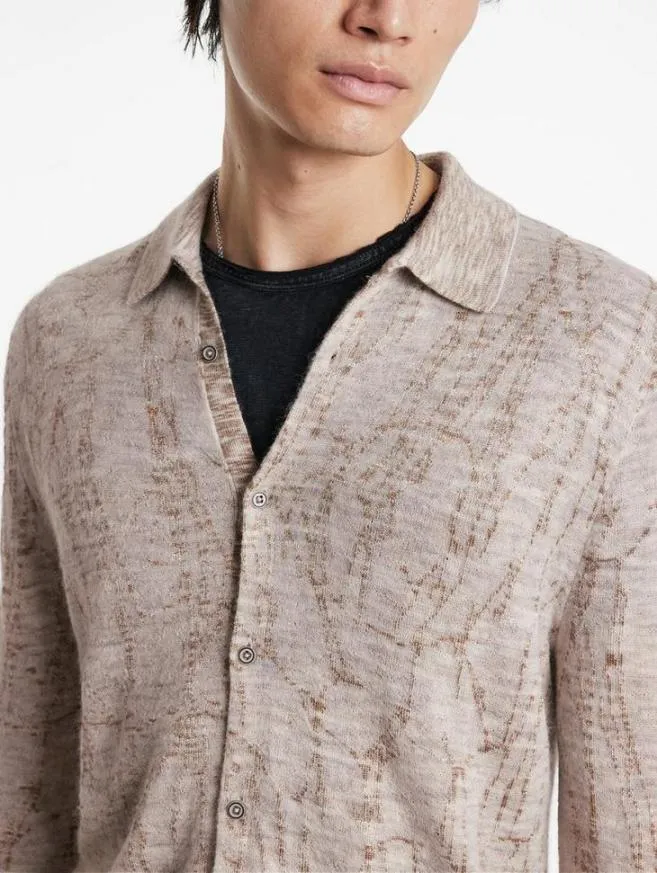Men John Varvatos Sweaters Caravaggio Shirt Greytan