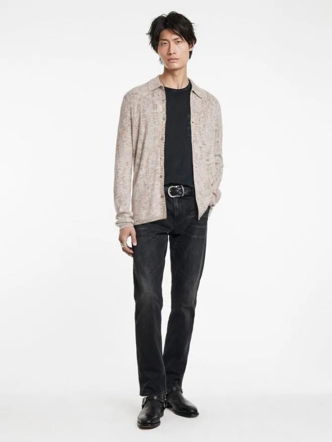 Men John Varvatos Sweaters Caravaggio Shirt Greytan