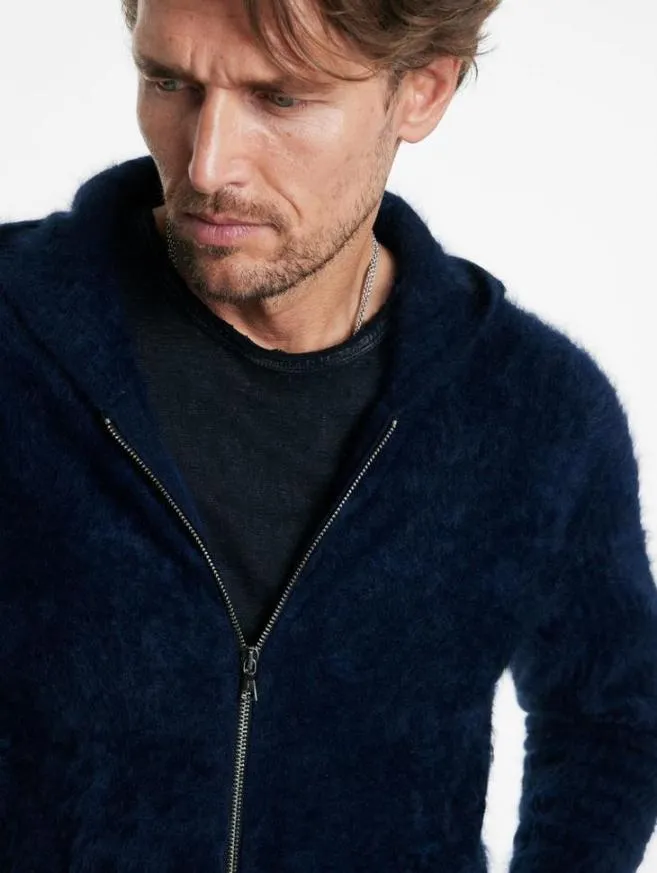 Men John Varvatos Sweaters Catherine Hoodie Black