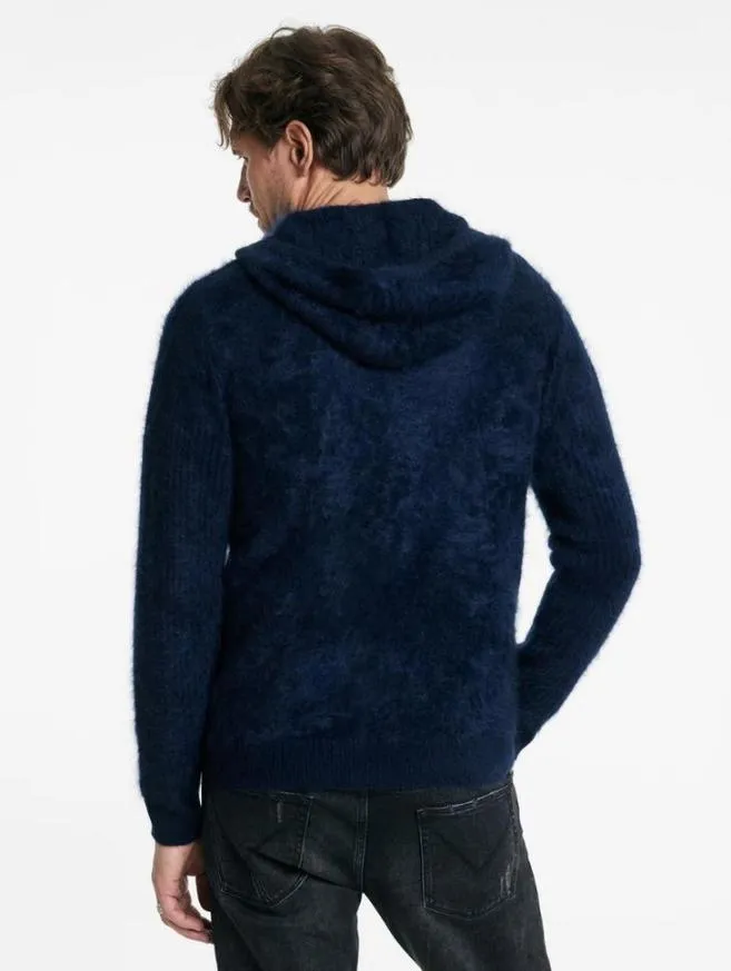 Men John Varvatos Sweaters Catherine Hoodie Black