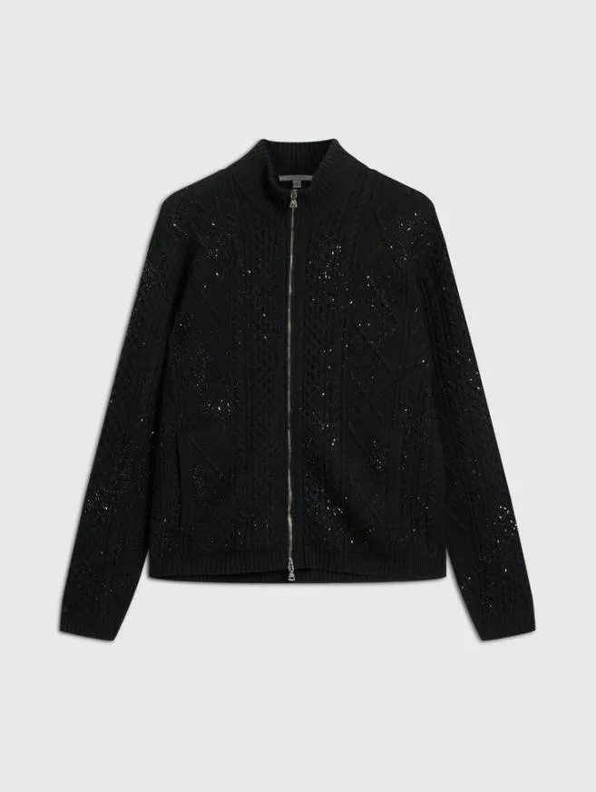 Men John Varvatos Sweaters Celeste Jacket Black