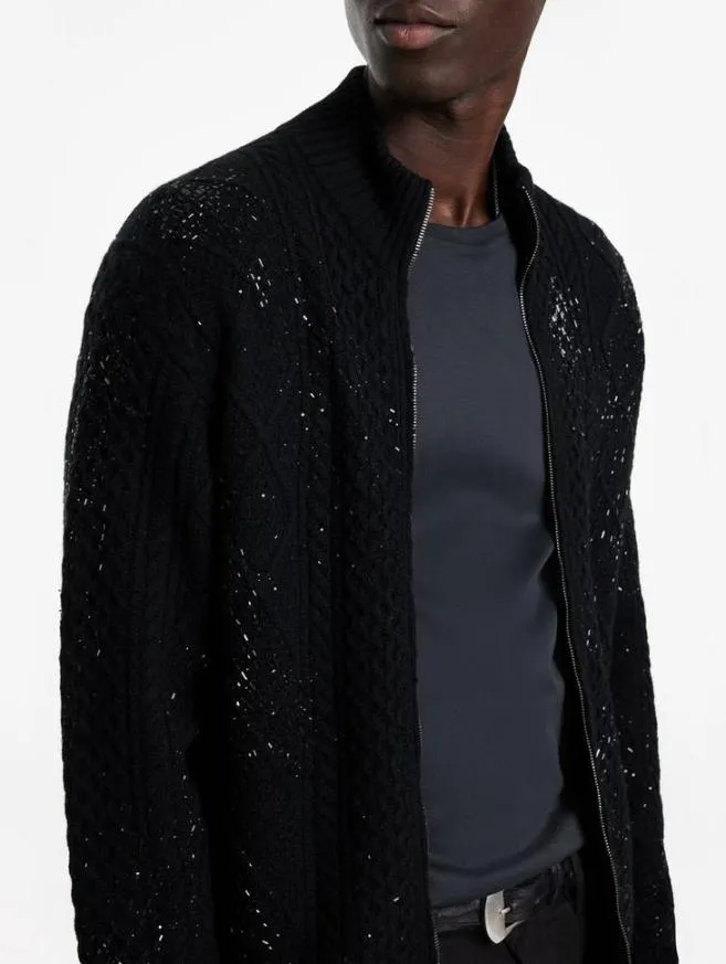 Men John Varvatos Sweaters Celeste Jacket Black