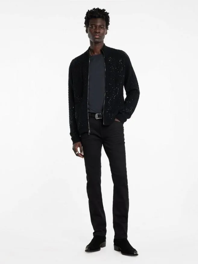 Men John Varvatos Sweaters Celeste Jacket Black